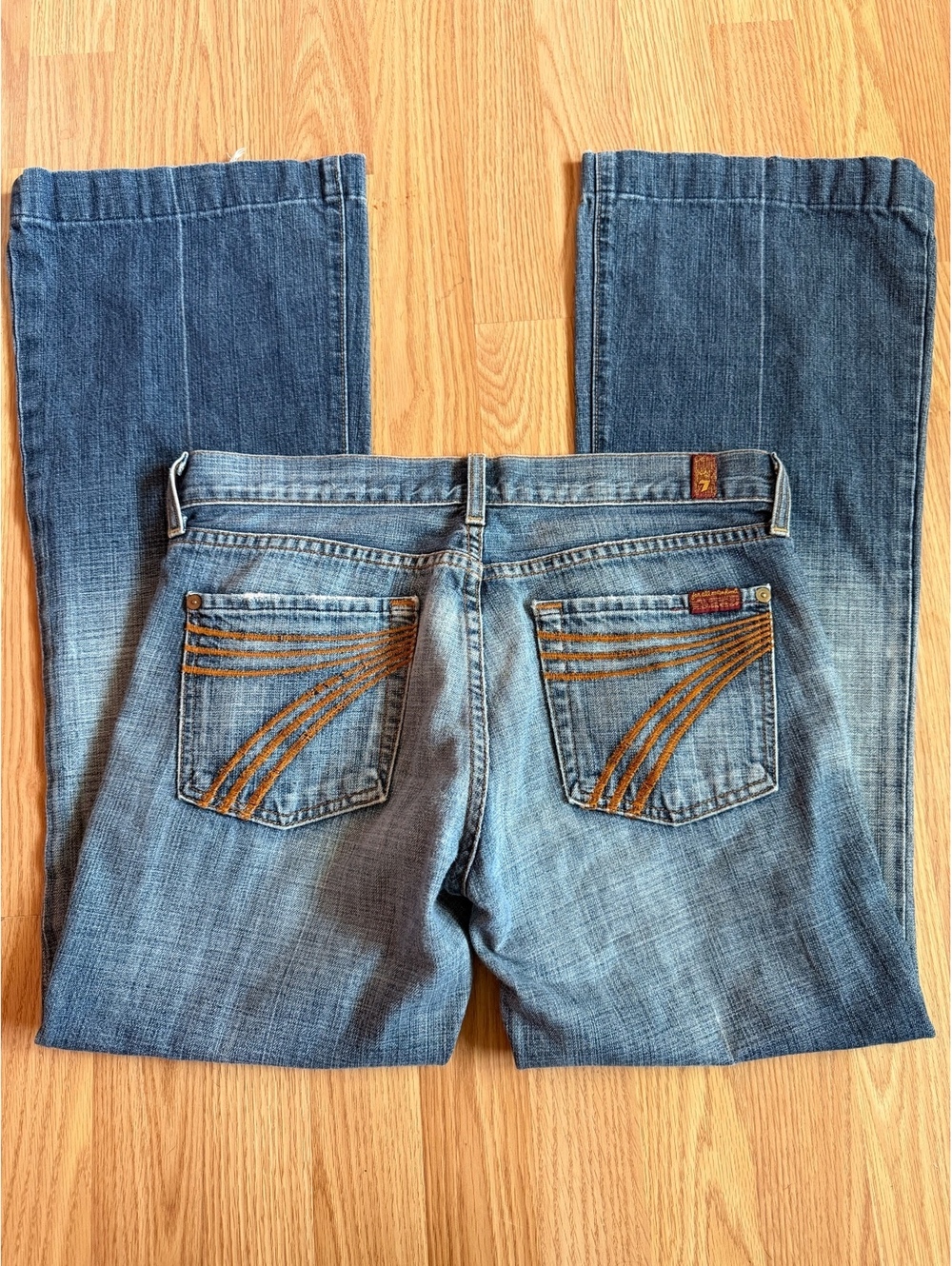 Vintage Y2K 7 For All Mankind Dojo Trouser Jeans Low Rise Size 28